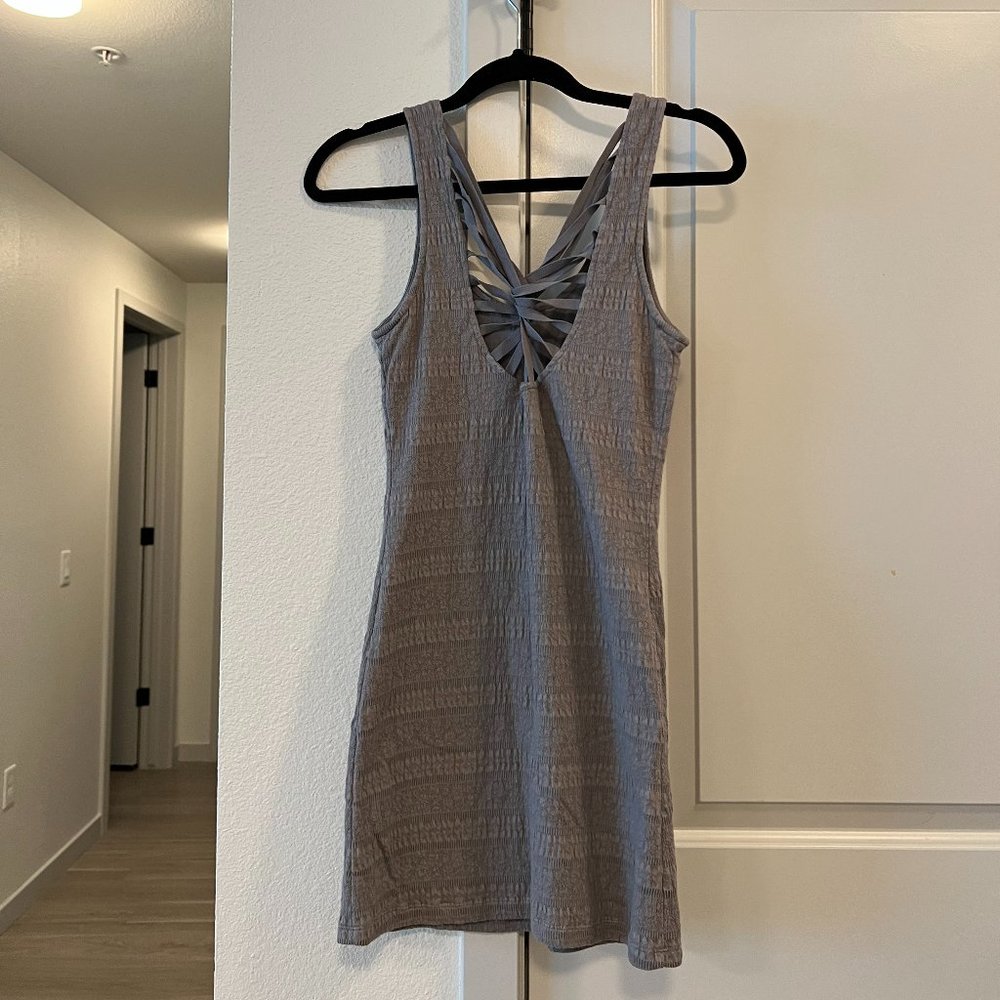 Grey Free People Pinwheel Bodycon dress - Picture 2 of 3